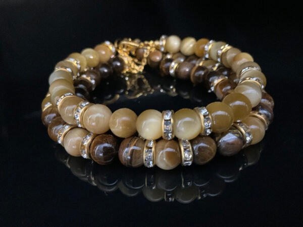 Golden Tiger Eye and Tiger Eye Bracelet